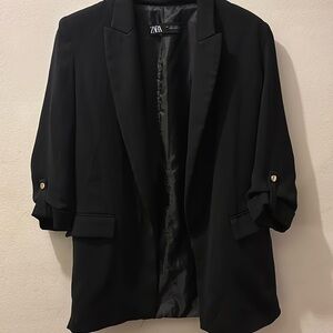Zara black blazer size small